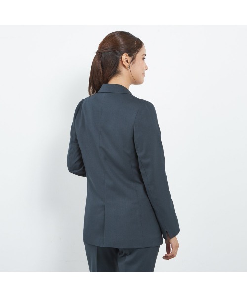 セール】【おうちで洗えるストレッチスーツ】【すぐ着られるパンツ裾