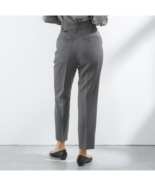 セール】【おうちで洗えるストレッチスーツ】【すぐ着られるパンツ裾