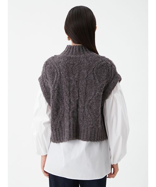 セットアイテム】ケーブルベストシャツレイヤードSET（シャツ/ブラウス