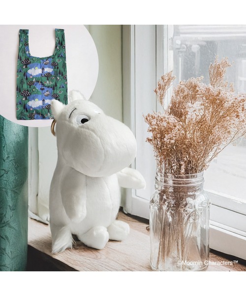 MOOMIN(ムーミン)の「MOOMIN/ムーミン ぬいぐるみエコバッグ(エコバッグ/サブバッグ・レディース・レッド/ホワイト/ホワイト系その他・ONE SIZE)」の2枚目の写真
