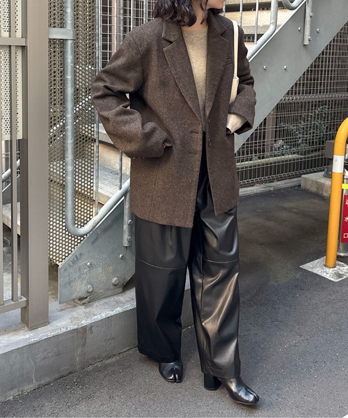 feepur（フェピュール）の「【ハンドウォッシャブル】ヘムスリットリブニット（ニット/セーター・レディース・ブラウン/グレー/アイボリー/ブラック・MEDIUM）」の17枚目の写真