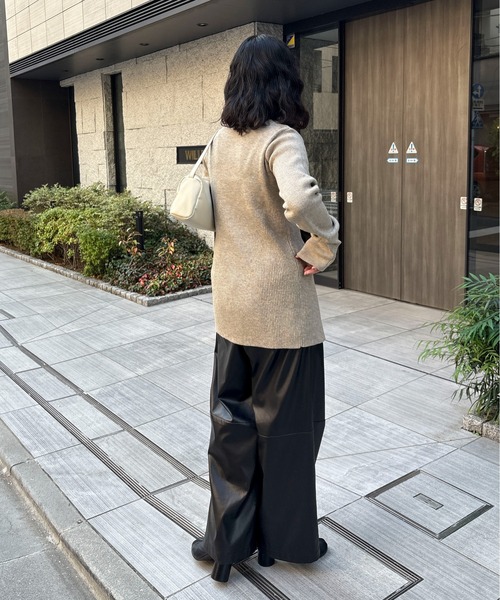 feepur（フェピュール）の「【ハンドウォッシャブル】ヘムスリットリブニット（ニット/セーター・レディース・ブラウン/グレー/アイボリー/ブラック・MEDIUM）」の10枚目の写真
