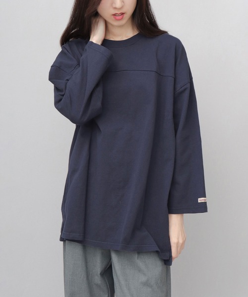 Goodwear(グッドウェア)の「7.6オンス USAコットン 切替 七分袖 フットボール Tシャツ ビッグシルエット(Tシャツ/カットソー・メンズ・ホワイト/スミクロ/ネイビー/ブラック/ブルー・M/L/XL)」の18枚目の写真