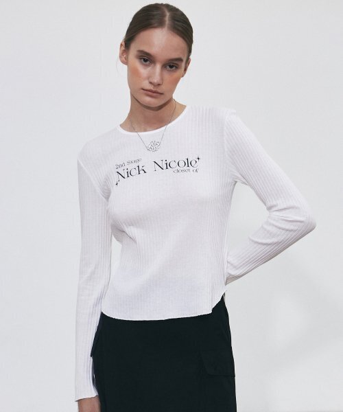 NICK&NICOLE（ニックアンドニコール）の「NICOLE CLOSET LS TOP_IVORY（Tシャツ/カットソー・レディース・その他・FREE）」の3枚目の写真