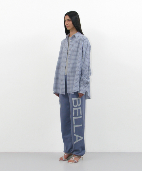 PARTIMENTO WOMEN（パルティメントウィメン）の「ベルラ76プリンテッドスウェットパンツ_ダスティブルー（スウェットパンツ・レディース・その他・SMALL）」の2枚目の写真
