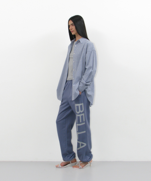 PARTIMENTO WOMEN（パルティメントウィメン）の「ベルラ76プリンテッドスウェットパンツ_ダスティブルー（スウェットパンツ・レディース・その他・SMALL）」の6枚目の写真