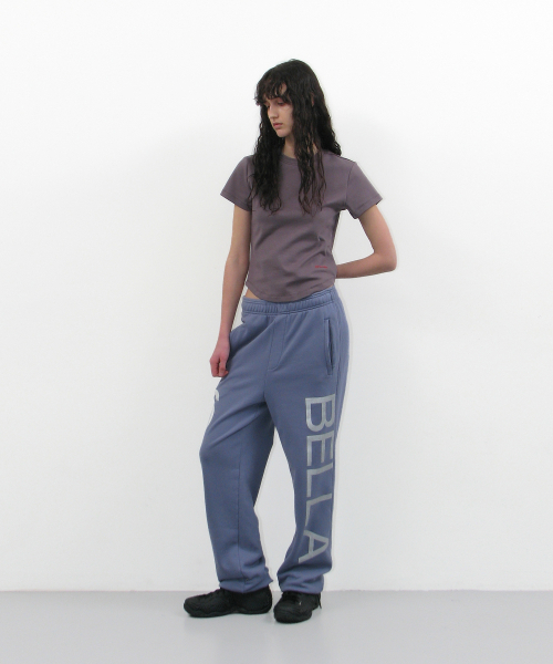 PARTIMENTO WOMEN（パルティメントウィメン）の「ベルラ76プリンテッドスウェットパンツ_ダスティブルー（スウェットパンツ・レディース・その他・SMALL）」の8枚目の写真