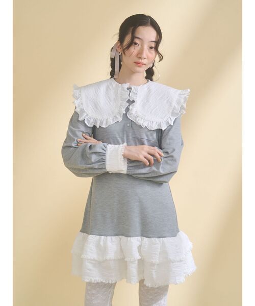 merry jenny（メリージェニー）の「ポロミニワンピース（ワンピース・レディース・ブルー/グレー/ピンク・FREE）」の21枚目の写真