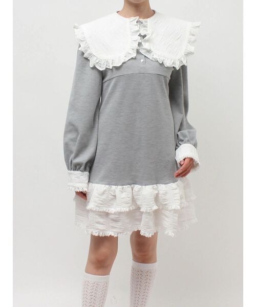 merry jenny（メリージェニー）の「ポロミニワンピース（ワンピース・レディース・ブルー/グレー/ピンク・FREE）」の6枚目の写真