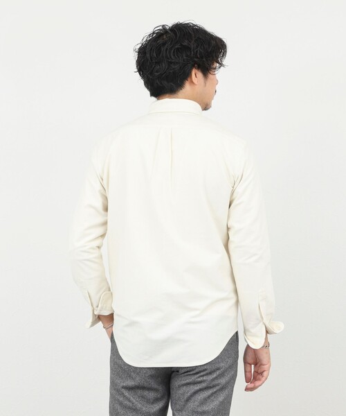 NOLLEY’S（ノーリーズ）の「起毛ジャージ テープBD 25AW（シャツ/ブラウス・メンズ・キナリ/ネイビー/ライトグレー・S/M/L/XL）」の17枚目の写真