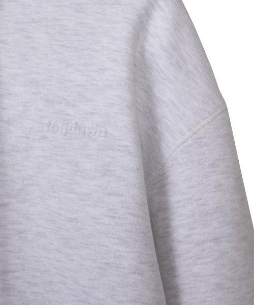 FOGDAWN（フォグダウン）の「001 Brushed Emboss Hoodie Zip-up (melange grey)（パーカー・レディース・ライトグレー・FREE）」の5枚目の写真