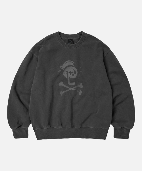 FRIZMWORKS（フリズムワークス）の「BLACK FLAG PIGMENT DYEING SWEATSHIRT _ CHARCOAL（スウェット・メンズ・その他・SMALL/MEDIUM/LARGE/X-LARGE）」の2枚目の写真