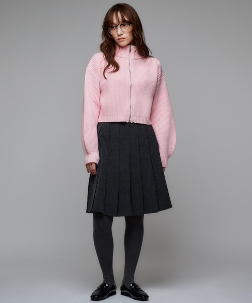 Narcissus(ナルシス)の「プリーツミディスカート/ミディアム丈/オフィスカジュアル/ベルト付き(スカート・レディース・グレー/ブラック・FREE)」の9枚目の写真