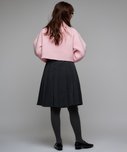 Narcissus(ナルシス)の「プリーツミディスカート/ミディアム丈/オフィスカジュアル/ベルト付き(スカート・レディース・グレー/ブラック・FREE)」の10枚目の写真