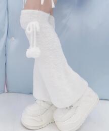 【新品】V12 レッグウォーマー　白 新品】V12 レッグウォーマー 白