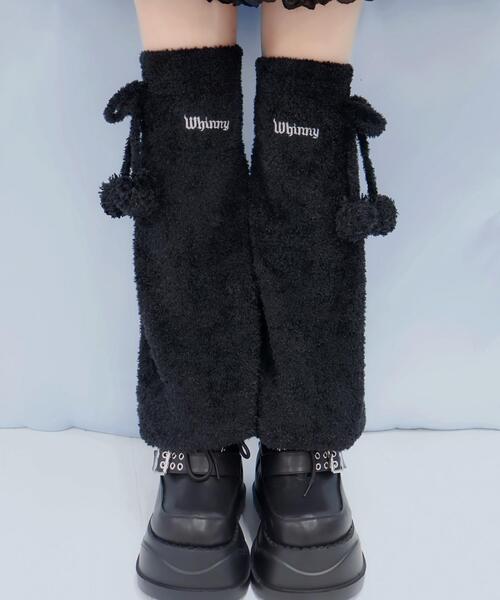 Whinny(ホワイニー)の「Whinny/しらたまもちもちキック(レッグウォーマー・レディース・ホワイト/グレー/ブラック・FREE)」の7枚目の写真