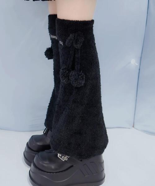 Whinny(ホワイニー)の「Whinny/しらたまもちもちキック(レッグウォーマー・レディース・ホワイト/グレー/ブラック・FREE)」の8枚目の写真
