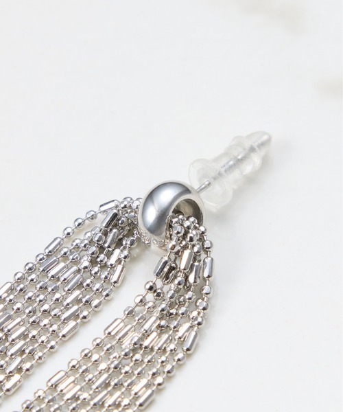 COLLAGE GALLARDAGALANTE(コラージュガリャルダガランテ)の「【OT】PAPILLONNER/フリンジピアス(ピアス(両耳用)・レディース・シルバー・FREE)」の2枚目の写真