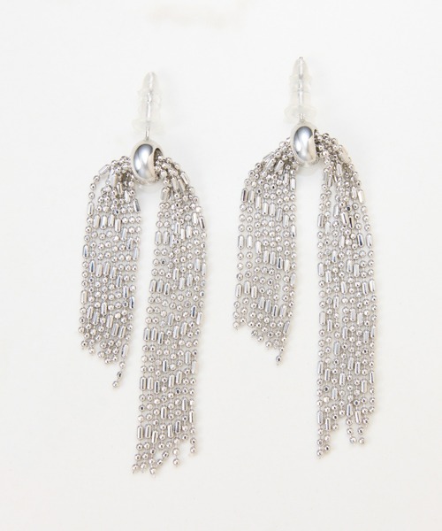 COLLAGE GALLARDAGALANTE(コラージュガリャルダガランテ)の「【OT】PAPILLONNER/フリンジピアス(ピアス(両耳用)・レディース・シルバー・FREE)」の4枚目の写真