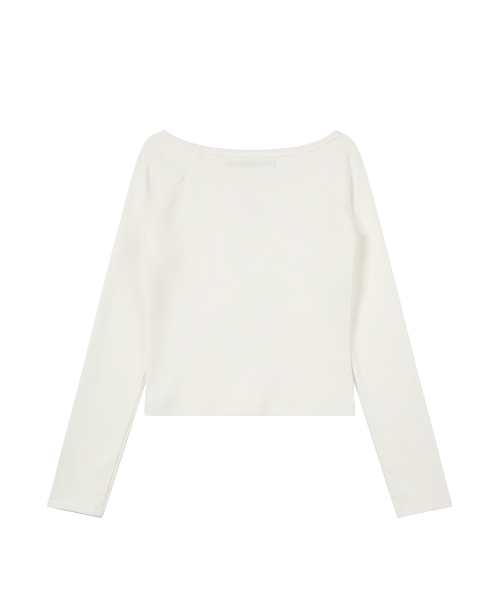 Rest&Recreation(レストアンドレクリエーション)の「U-NECK RAGLAN TOP - IVORY(Tシャツ/カットソー・レディース・その他・ONE)」の5枚目の写真