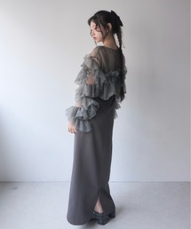 ワンピース/ドレス（グレー/灰色系・フリル）ファッション通販 - ZOZOTOWN