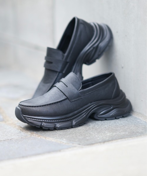 DOOPZ（ドープス）の「Chunky Sole Volume Loafers - チャンキーソールボリュームローファー（ローファー・メンズ・ブラック・SMALL/LARGE/MEDIUM）」の2枚目の写真