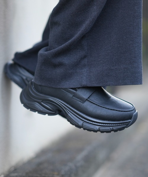 DOOPZ（ドープス）の「Chunky Sole Volume Loafers - チャンキーソールボリュームローファー（ローファー・メンズ・ブラック・SMALL/LARGE/MEDIUM）」の4枚目の写真