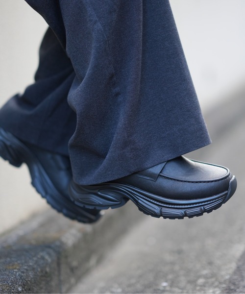 DOOPZ（ドープス）の「Chunky Sole Volume Loafers - チャンキーソールボリュームローファー（ローファー・メンズ・ブラック・SMALL/LARGE/MEDIUM）」の5枚目の写真