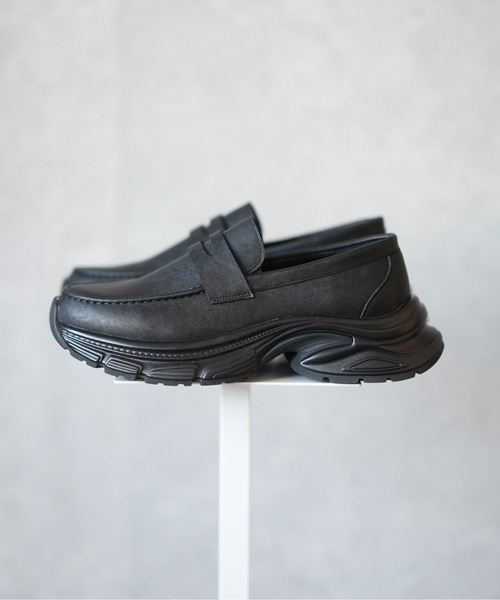 DOOPZ（ドープス）の「Chunky Sole Volume Loafers - チャンキーソールボリュームローファー（ローファー・メンズ・ブラック・SMALL/LARGE/MEDIUM）」の6枚目の写真