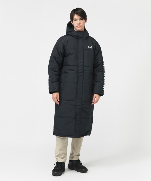 UNDER ARMOUR(アンダーアーマー)の「アンダーアーマー UAロゴ ロングコート(ダウンジャケット/コート・メンズ・ブラック/ネイビー・S/M/L/LL/3L)」の2枚目の写真