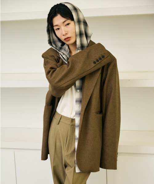 AIC.（エーアイシー）の「シアーチェックフーディーオーバーシャツ（シャツ/ブラウス・レディース・その他1・FREE）」の16枚目の写真