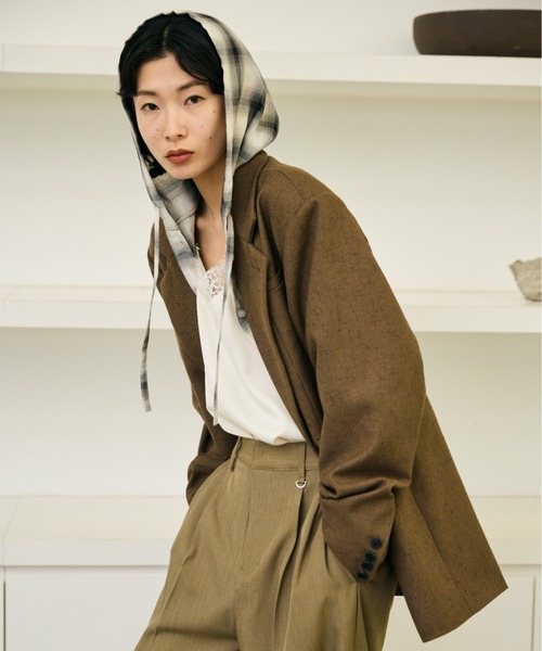 AIC.（エーアイシー）の「シアーチェックフーディーオーバーシャツ（シャツ/ブラウス・レディース・その他1・FREE）」の17枚目の写真