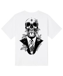 KTW0090 スカルスーツ 半袖Tシャツ - ホワイト