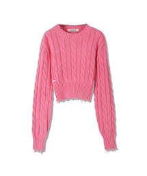 Erica Round Damage Knit - 3COL
