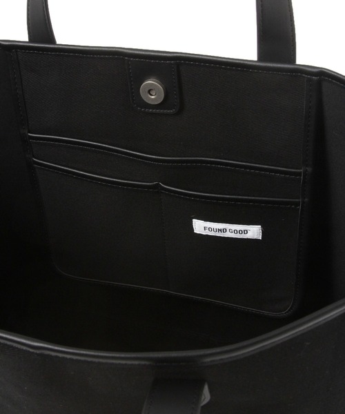 FOUND GOOD(ファウンドグッド)の「シンプルトートバッグ(トートバッグ・メンズ・ブラック/ベージュ系・フリー)」の11枚目の写真