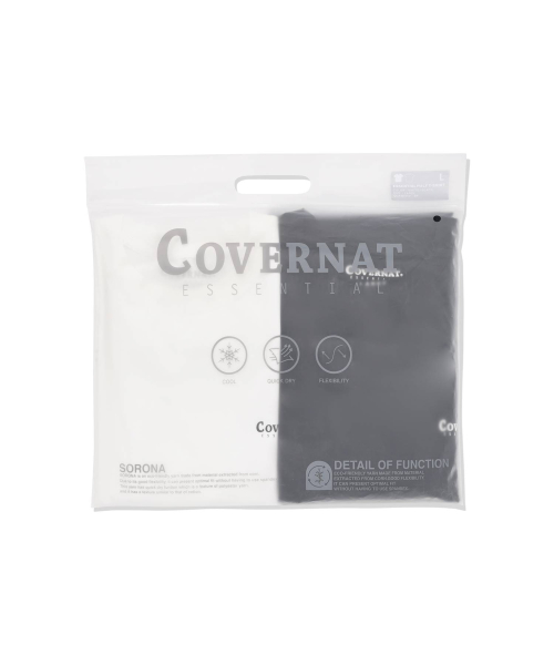 COVERNAT（カバーナット）の「[2PACK] アクティブTシャツ ブラック+ホワイト（Tシャツ/カットソー・レディース・その他・SMALL/LARGE/MEDIUM/X-SMALL/X-LARGE/XX-LARGE）」の11枚目の写真