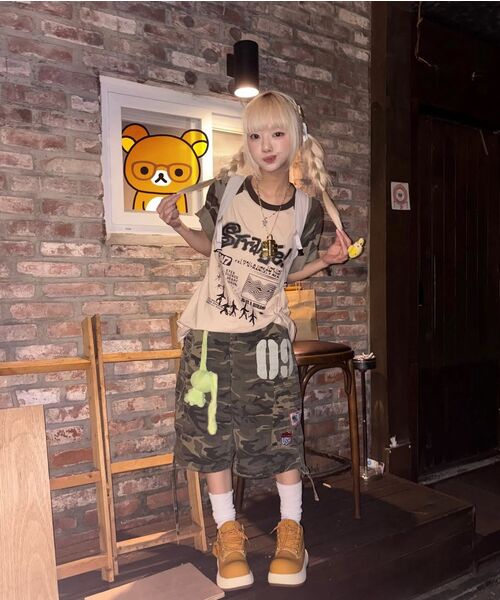 MAINBOOTH(メインブース)の「ストレンジドリームTシャツ(CAMO)(Tシャツ/カットソー・レディース・その他・3/1/2)」の7枚目の写真