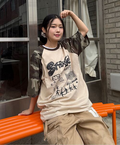 MAINBOOTH(メインブース)の「ストレンジドリームTシャツ(CAMO)(Tシャツ/カットソー・レディース・その他・3/1/2)」の6枚目の写真