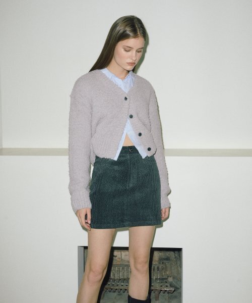 ETMON(エトモン)の「Corduroy Mini Skirt Blue Green(スカート・レディース・その他・MEDIUM)」の2枚目の写真