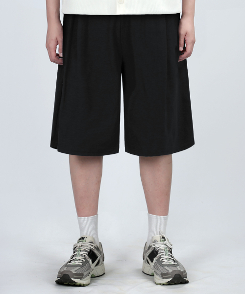 VERYVAIN(ベリベーン)の「LINEN BERMUDA PANTS (BLACK)(その他パンツ・メンズ・その他・LARGE/MEDIUM)」の1枚目の写真