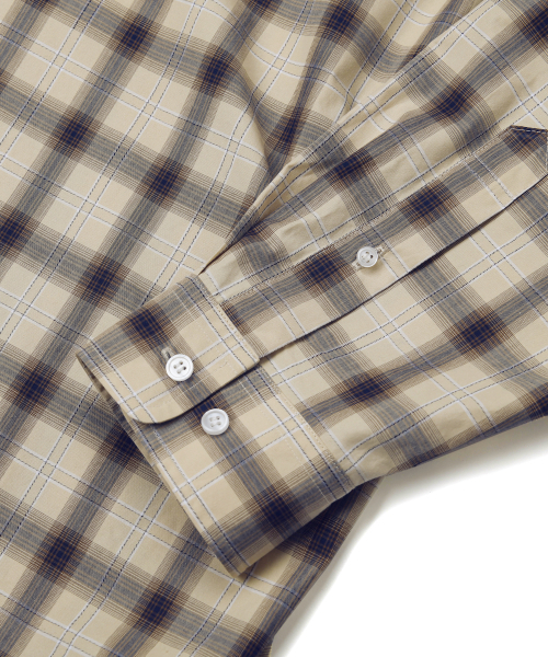 YALE（イェール）の「ルーズフィットマルチチェックシャツ_ベージュ（シャツ/ブラウス・レディース・その他・LARGE/X-LARGE）」の5枚目の写真