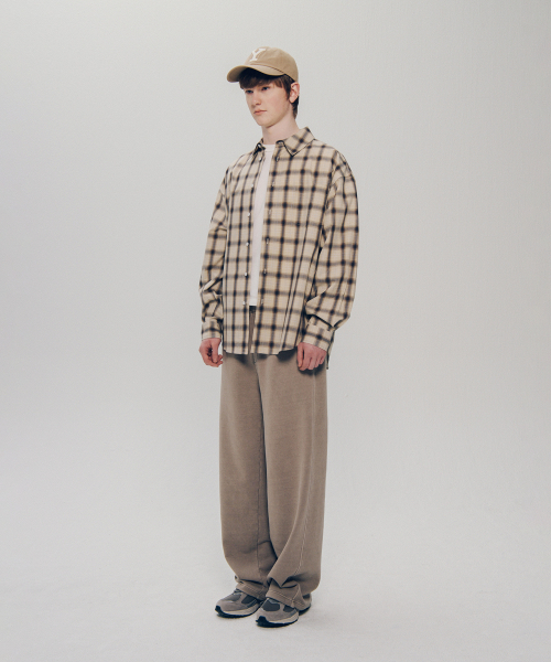 YALE（イェール）の「ルーズフィットマルチチェックシャツ_ベージュ（シャツ/ブラウス・レディース・その他・LARGE/X-LARGE）」の10枚目の写真