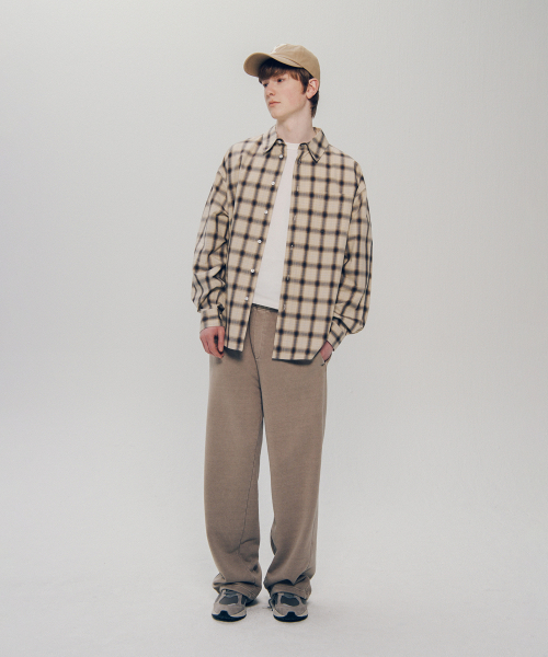 YALE（イェール）の「ルーズフィットマルチチェックシャツ_ベージュ（シャツ/ブラウス・レディース・その他・LARGE/X-LARGE）」の13枚目の写真