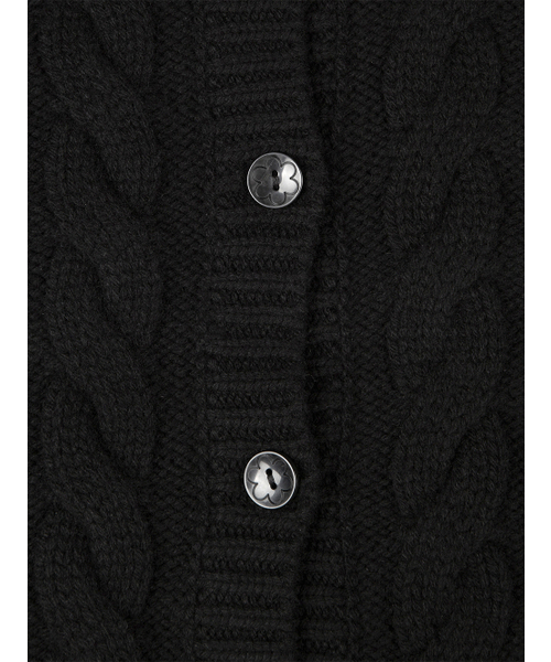 TUOMIO（トゥオミオ）の「DAMAGED CABLE CARDIGAN [BLACK]（カーディガン/ボレロ・レディース・その他・1/2）」の4枚目の写真