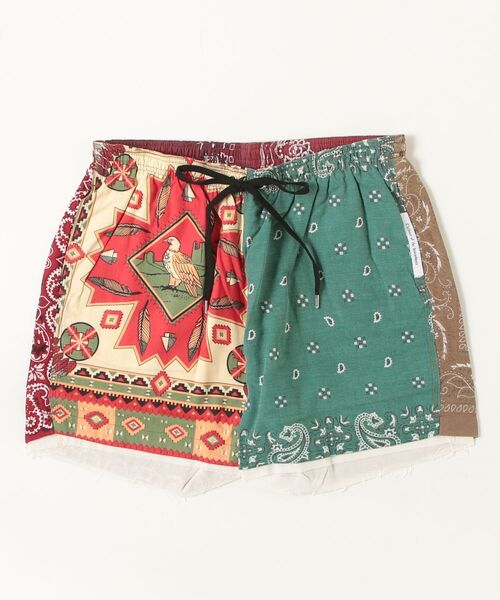 Children of the discordance(チルドレン オブ ザ ディスコ-ダンス)の「Children of the discordance / BANDANA PATCH WORK SHORT PANTS / COTDPT-328B(チノパンツ・メンズ・ネイビー/ブラウン/ブラック/ターコイズブルー/ブラック系その他・2/3/1)」の4枚目の写真