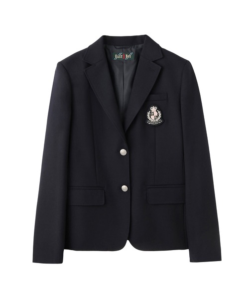 EASTBOY(イーストボーイ)の「ジャケット さくらエンブレム ブレザー 2つボタン ウォッシャブル 通学 学生 制服 学生服 スクール (テーラードジャケット・キッズ・ネイビー・13号/11号/9号/7号)」の9枚目の写真