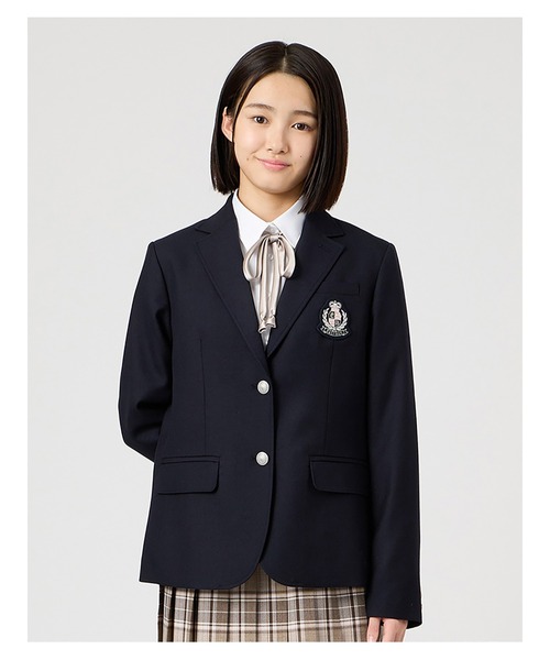 EASTBOY(イーストボーイ)の「ジャケット さくらエンブレム ブレザー 2つボタン ウォッシャブル 通学 学生 制服 学生服 スクール (テーラードジャケット・キッズ・ネイビー・13号/11号/9号/7号)」の10枚目の写真