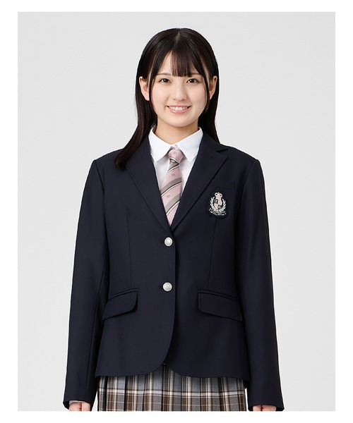 EASTBOY(イーストボーイ)の「ジャケット さくらエンブレム ブレザー 2つボタン ウォッシャブル 通学 学生 制服 学生服 スクール (テーラードジャケット・キッズ・ネイビー・13号/11号/9号/7号)」の15枚目の写真