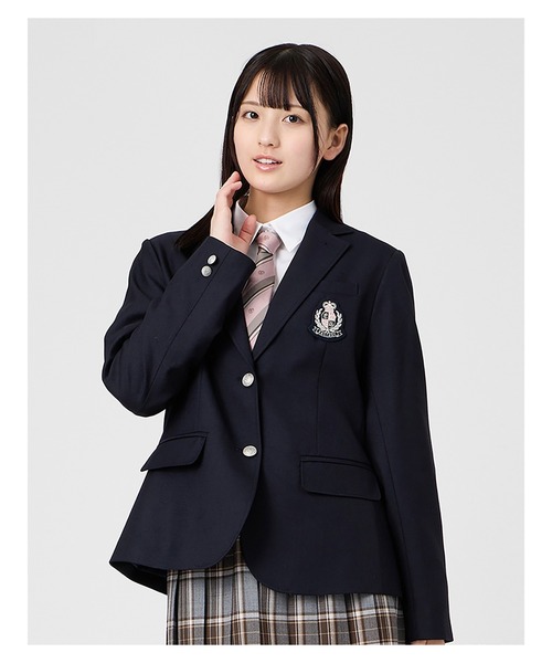 EASTBOY(イーストボーイ)の「ジャケット さくらエンブレム ブレザー 2つボタン ウォッシャブル 通学 学生 制服 学生服 スクール (テーラードジャケット・キッズ・ネイビー・13号/11号/9号/7号)」の4枚目の写真