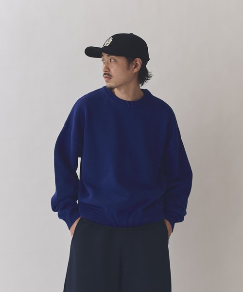 クロップドクルーネックニット（ニット/セーター）｜Lui's（ルイス）の